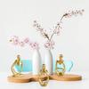 3 Pcs Gold Thinker Statue Sculpture Home Decor, Resin Abstract Art Golden Figurines, Mini Boho Tiny Accents for Modern Living Room Office Book Shelf Coffee Table Decoration Set of 3,(gfshg-gv2) view 3