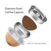 BENFUCHEN Stainless Steel Reusable Vertuo Capsule Compatible With VERTUO NEXT+EMPTY Refillable Alumium-VERTUO-Pods-80+150+230ml Each 2 Pcs +Coffee Tamper ForNespressoVertuoNext Reusable Pods view 3