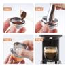 BENFUCHEN Stainless Steel Reusable Vertuo Capsule Compatible With VERTUO NEXT+EMPTY Refillable Alumium-VERTUO-Pods-80+150+230ml Each 2 Pcs +Coffee Tamper ForNespressoVertuoNext Reusable Pods view 4