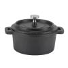 Pre-Seasoned Cast Iron Dutch Oven Pot,Double Traditional Style Casserole Pot with Lid, Indoor/Outdoor Cookware, Grill, Camping, Kitchen Cooking Fryer, Thickened Ergonomic Handle Insulation(10CM), view 1