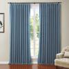 TWOPAGES Back Tab Thermal Insulated Blackout Curtain, Energy Efficient Pinch Pleated Room Darkening Curtain Drape for Living Room Bedroom, 40 x 72 Inch, 1 Panel, Midnight view 4