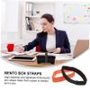 Hemoton Bento Bands 8pcs Nylon Reusable Elastic Straps for Boxes view 3