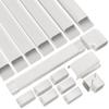 Forestchill 4in 25ft Decorative PVC Line Set Cover Kit for Ductless Mini Split Air Conditioner, Central AC and Heat Pump Systems, Condenser Unit view 1