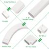 Forestchill 4in 25ft Decorative PVC Line Set Cover Kit for Ductless Mini Split Air Conditioner, Central AC and Heat Pump Systems, Condenser Unit view 3