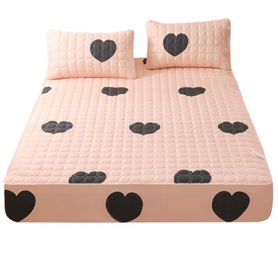 TRGCJGH Mattress Protector Cotton Thick Twin Mattress Topper Quilted Fitted Mattress Cover Soft Breathable Machine Washable with Deep Pocket Up to 11,Pattern-05-150 * 200cm/59 * 78in