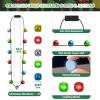 EOBOH Christmas Light Necklace, 3Pcs Bells Light up Christmas Necklace, Jingle Bells Xmas Necklaces Women Men, 3 Modes Party Favors Ugly Sweater Holiday Party Supplies Accessories view 2