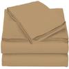 4 Piece RV Sheets Set, Luxury Breathable & Cooling Sheets Sheets 1000 Thread Count 100% Egyptian Cotton, 12 Inch Deep Pocket RV Bunk Size (30"X75"), Taupe view 2