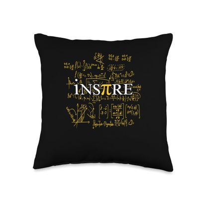 Inspire Pi Symbol Funny Teacher National Math Day Throw Pillow