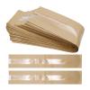 ZUDKSUY 50 Pack Extra Long Christmas Baguette Bread Kraft Paper Bag 23"x4", Bread Loaf Packing Bags with Front Breathable Hole Window and 50PCS Seal Sticker view 1