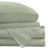 4 Piece RV Sheets Set, Luxury Breathable & Cooling Sheets Sheets 1000 Thread Count 100% Egyptian Cotton, 12 Inch Deep Pocket Full Size (54"X75"), Light Sage view 1