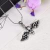 SHEIL Angel Wing Cremation Urn Necklace for Ashes Memorial Charm Necklace Cremation Jewelry Keepsake Urns view 2