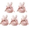 1/5pcs Gift Bag Candy Bag Bunny Gift Bag Wedding Decoration Birthday Jewelry Organizer Rabbit Ears Velvet Bags Packaging Bag view 1