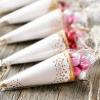 50pcs Baby Shower Wedding Sweet Clear Candy Cone Storage Bags Kids Gift Bags Happy Birthday Party Candy Bags Supplies view 3