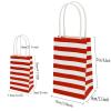 10PCS Paper Bags with Handle Kraft Gift Bag Packaging Candy Cookie Packing Wedding Party Goodie Bags Sweets Small Bow view 2