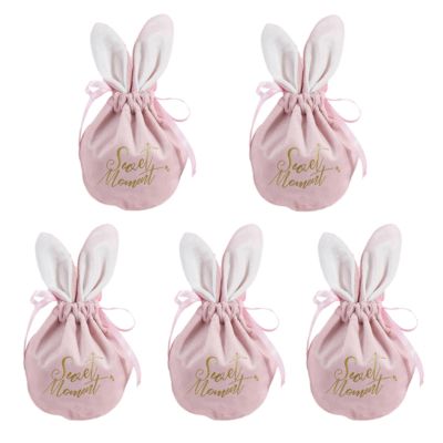 1/5pcs Gift Bag Candy Bag Bunny Gift Bag Wedding Decoration Birthday Jewelry Organizer Rabbit Ears Velvet Bags Packaging Bag