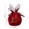 1/5pcs Gift Bag Candy Bag Bunny Gift Bag Wedding Decoration Birthday Jewelry Organizer Rabbit Ears Velvet Bags Packaging Bag view 4
