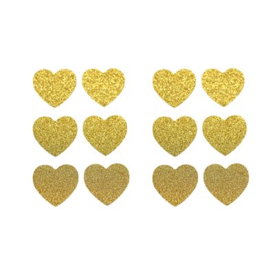 100Pcs Wedding Favor Bag Bridal Shower Wedding Birthday Anniversary Favor Candy Cookie Gift Paper Bag Pink and Gold Foil Heart