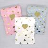 100Pcs Wedding Favor Bag Bridal Shower Wedding Birthday Anniversary Favor Candy Cookie Gift Paper Bag Pink and Gold Foil Heart view 3