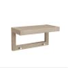 AquaTeak 18" Moa-Mist Teak Wall Shelf with Hooks view 1