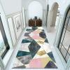 Geometric Hallway Runner Rug Modern Washable Area Rug Non-Slip Long Carpet Runners for Corridor Stairs Floor Mats 60cm/70cm/80cm/100cm Wide (Size : 2.3 ft x 14.8 ft) view 4
