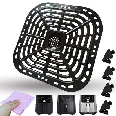 HEISENLIN Air Fryer Crisper Plate Tray for Instants Pot Vortex Plus 6QT XL Air Fryers, Upgraded Nonstick Grill Pan Plate Grate Rack Grid Shelf for Instants 6QT 5.7QT Air Fryer, Dishwasher Safe