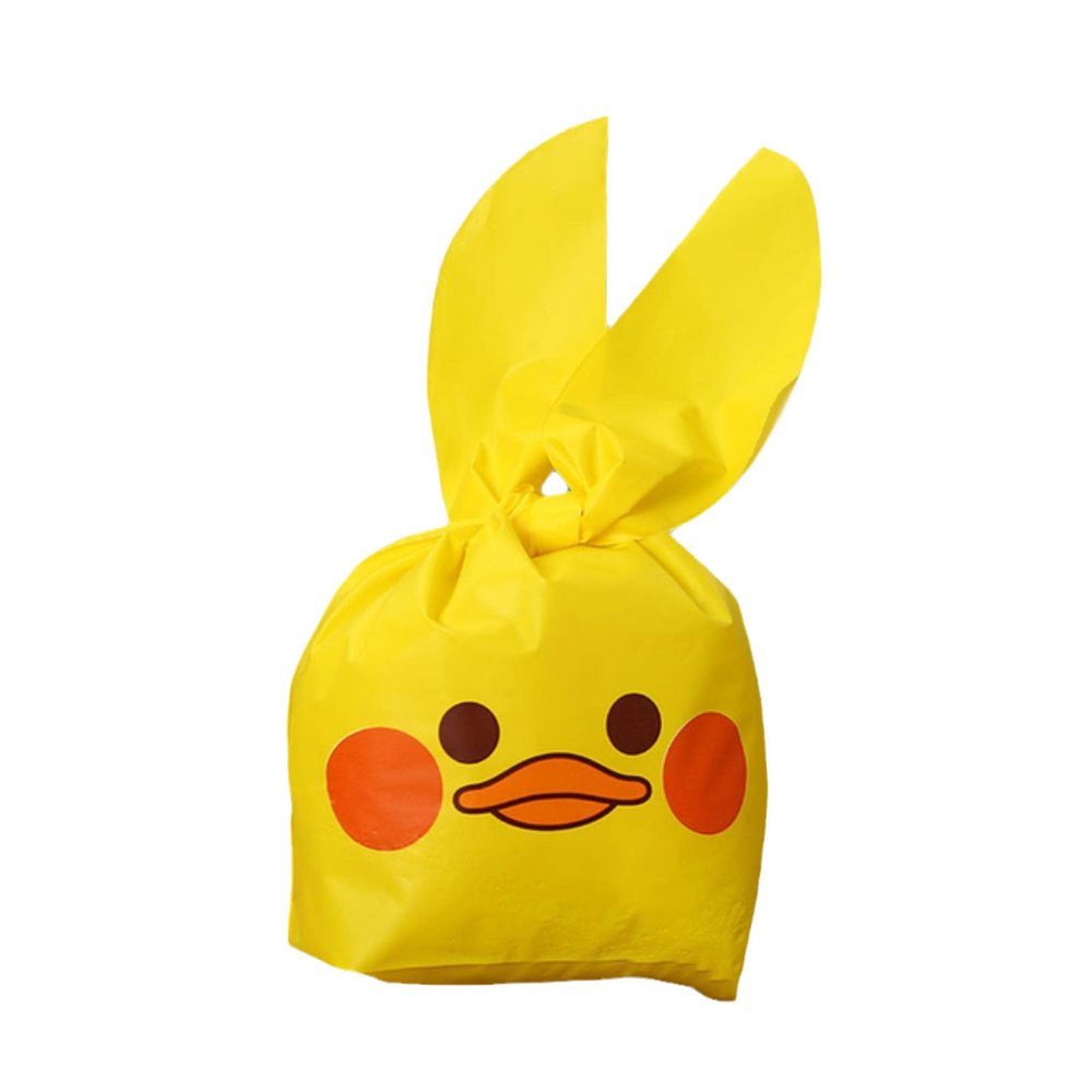 100 PCS Cute Bunny Duck Packaging Candy Cookie Rabbit Long Ear for Sweets Party Goodie Packing Wedding Cake Bags Gift Bag Present