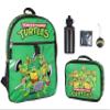 INTIMO Nickelodeon Teenage Mutant Ninja Turtles Team Leonardo Raphael Donatello Michelangelo 5 PC Backpack Lunch box Water Bottle 16" view 1