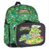 INTIMO Nickelodeon Teenage Mutant Ninja Turtles Got Pizza? Leonardo Raphael Donatello Michelangelo 2 Pc Lunch Box Backpack Set 16" view 3