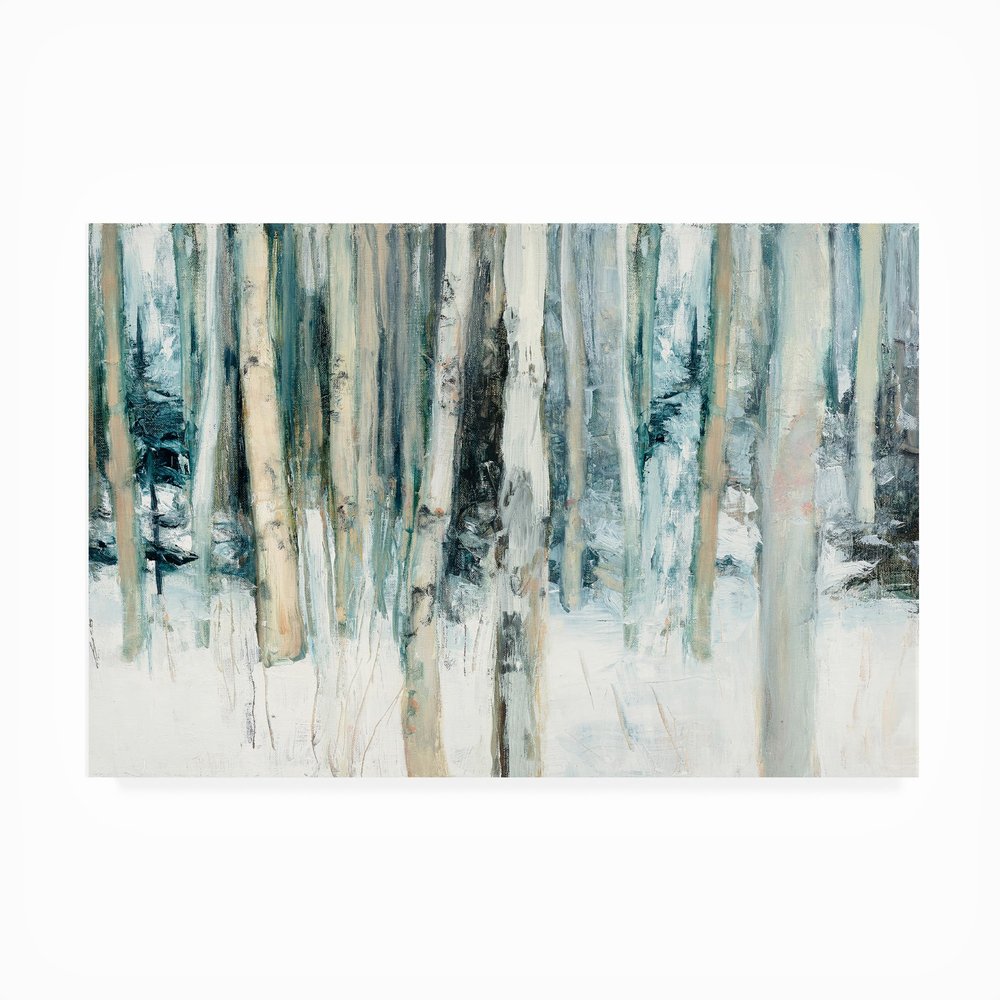 Trademark Fine Art Julia Purinton 'Winter Woods III' Outdoor All-Weather Wall Decor