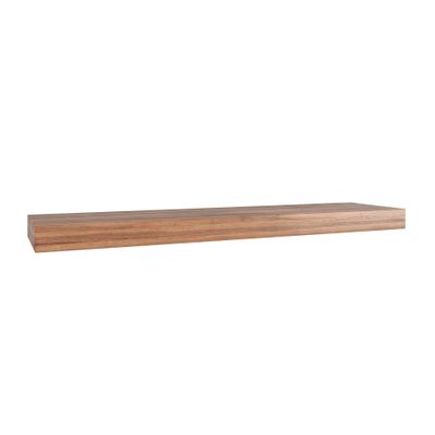AquaTeak 36" Manada Hollow Floating Teak Wall Shelf