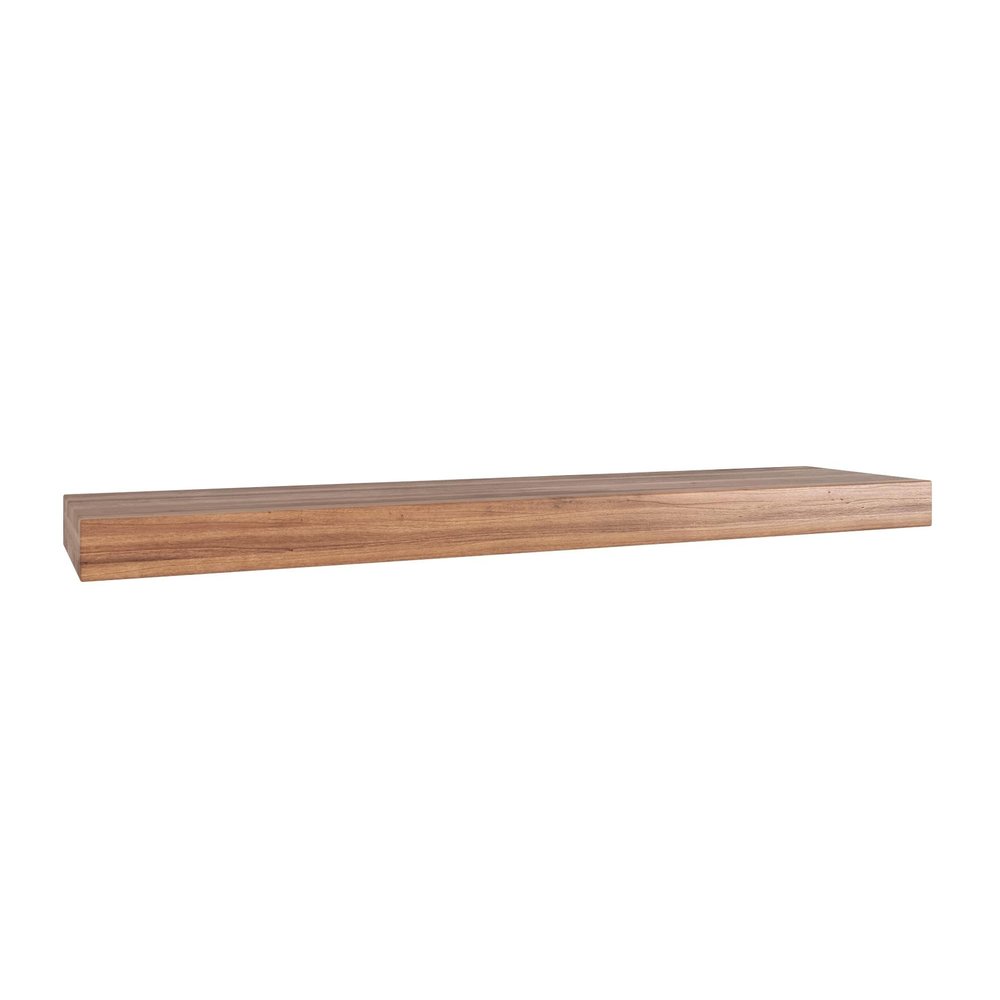 AquaTeak 36" Manada Hollow Floating Teak Wall Shelf
