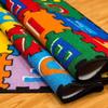 Champion Rugs Kids/Baby Room/Daycare/Classroom/Playroom Area Rug Abc's Alphabet Letters Numbers Puzzle Play Mat Fun Educational Non-Slip Gel Back (8 X 8 Round) view 3