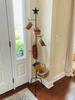Boxwood and Mum Hanging Storage Basket Stand, Holder, Storage Rack Display Tree, Cloth or Hat Organizer Hanging Storage Farmhouse Style Rustic Home Decor (Rustic Star) view 2