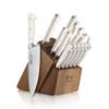 Cangshan Adams Series 1027273 German Steel Forged 15-Piece Knife Block Set, White view 1