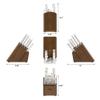 Cangshan Adams Series 1027273 German Steel Forged 15-Piece Knife Block Set, White view 3
