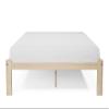 Alaska Wooden Platform Bed Solid Pine Wood Full Size Bed Unfinished with Wooden Slats Mattress Support/No Box Spring Needed/Suitable for Adults view 3