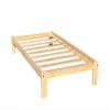 Alaska Wooden Platform Bed Solid Pine Wood Full Size Bed Unfinished with Wooden Slats Mattress Support/No Box Spring Needed/Suitable for Adults view 4