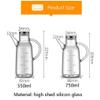 Olive Oil Dispenser Bottle Oil Bottles for Kitchen, Olive Oil Dispenser and Vinegar Cruet Bottle Oil and Vinegar Cruet Set (Size : 750ml) view 2