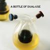 Olive Oil Dispenser Bottle Olive Oil and Vinegar Bottle Dispenser Transparent Kitchen 2-in-1 Round Glass Dual Glass Dispenser Bottle Oil and Vinegar Cruet Set view 4