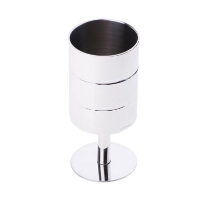 Toothpick Holder Dispenser Stainless Steel Toothpick Container Box Wine Glass Design Holder Decorative Home Living Room Dining Table Toothpick Box Suitable for restaurants (Color : A)