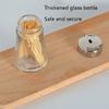 Toothpick Holder Dispenser Toothpick Box Thickened Glass Bottle Transparent Toothpick Jar Household Daily Necessities Restaurant Kitchen Toothpick Box Suitable for restaurants (Color : A) view 3
