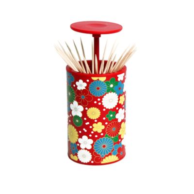 Toothpick Holder Dispenser Stylish Toothpick Holder, Automatic Pop Up Toothpick Dispenser Premium Portable Toothpick Holder for Living Room Home Suitable for restaurants (Color : D)
