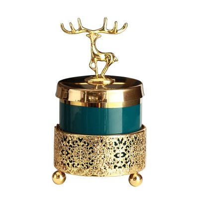 Toothpick Holder Dispenser Toothpick Holder Bucket Home Ceramic Toothpick Dispenser Creative Living Room Decorative Fashion Cotton Swab Storage Box Suitable for restaurants (Color : A)