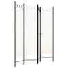 4-Panel Room Divider,Room Divider Screen,Indoor Room Divider,Screen Movable Room Screen Separator Wall Protective Privacy Furniture Indoor Bedroom Cream White 63"x70.9" view 3