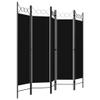 5-Panel Room Divider,Room Divider Screen,Indoor Room Divider,Screen Movable Room Screen Separator Wall Protective Privacy Furniture Indoor Bedroom Black 78.7"x70.9" view 3