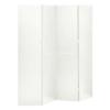 4-Panel Room Dividers 2 pcs,Room Divider Screen,Indoor Room Divider,Screen Movable Room Screen Separator Wall Protective Privacy Furniture Indoor Bedroom White 63"x70.9" Steel view 1