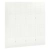 4-Panel Room Dividers 2 pcs,Room Divider Screen,Indoor Room Divider,Screen Movable Room Screen Separator Wall Protective Privacy Furniture Indoor Bedroom White 63"x70.9" Steel view 2