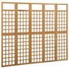 5-Panel Room Divider/Trellis,Room Dividers and Folding Privacy Screens,Partition Wall Dividers for Rooms,Room Separator,Temporary Wall,Folding Screen Solid Fir Wood 79.3"x70.9" view 3