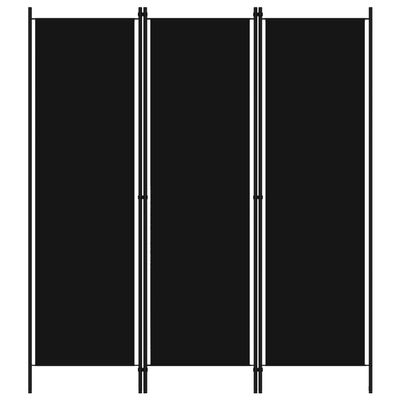 3-Panel Room Divider,Room Dividers and Folding Privacy Screens,Partition Wall Dividers for Rooms,Room Separator,Temporary Wall,Folding Screen Black 59.1"x70.9"
