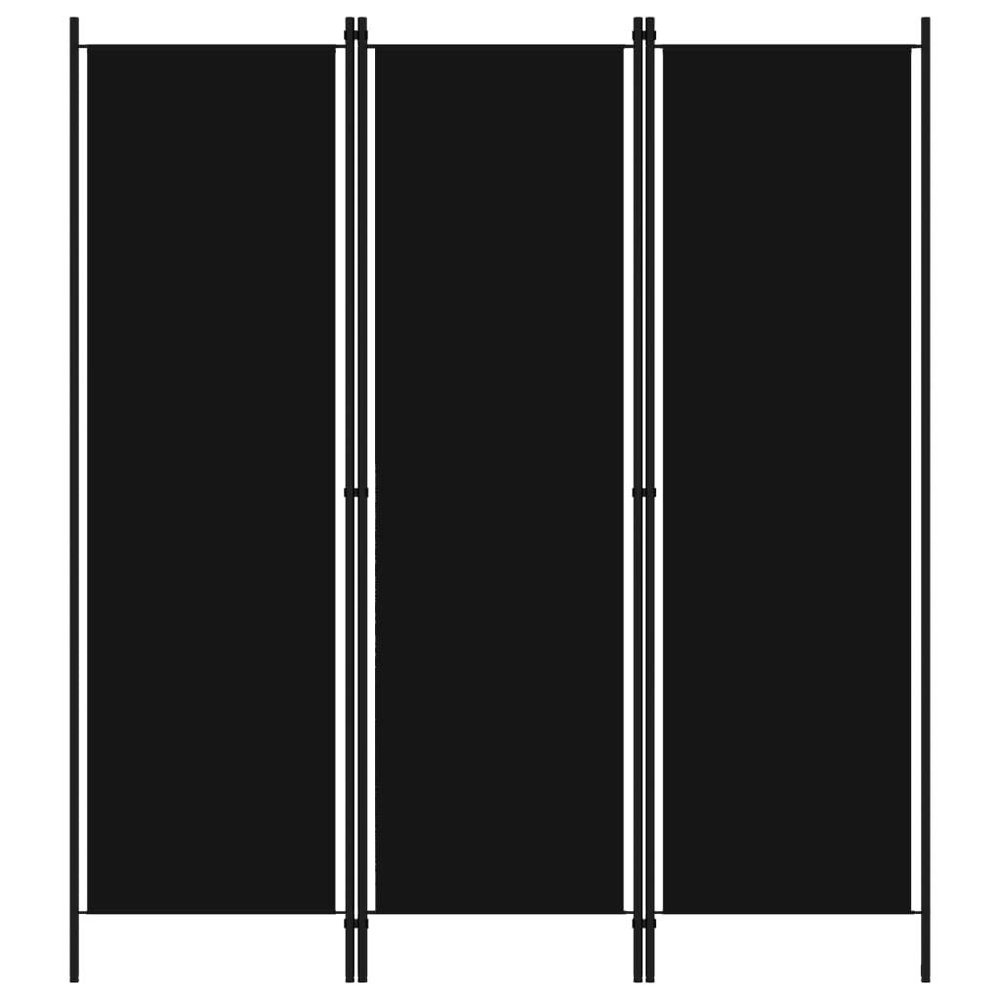 3-Panel Room Divider,Room Dividers and Folding Privacy Screens,Partition Wall Dividers for Rooms,Room Separator,Temporary Wall,Folding Screen Black 59.1"x70.9"